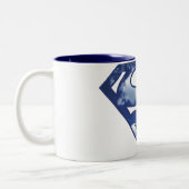 Supergirl Cloud Logo Tweekleurige Koffiemok (Links)