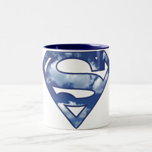 Supergirl Cloud Logo Tweekleurige Koffiemok