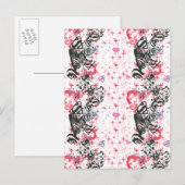 Supergirl Collage Patroon Briefkaart (Voorkant / Achterkant)