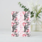 Supergirl Collage Patroon Briefkaart (Staand voorkant)