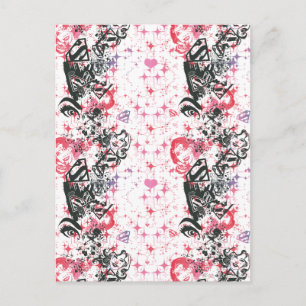 Supergirl Collage Patroon Briefkaart