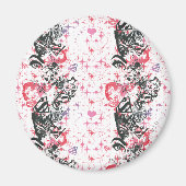 Supergirl Collage Patroon Magneet (Voorkant)