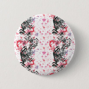Supergirl Collage Patroon Ronde Button 5,7 Cm