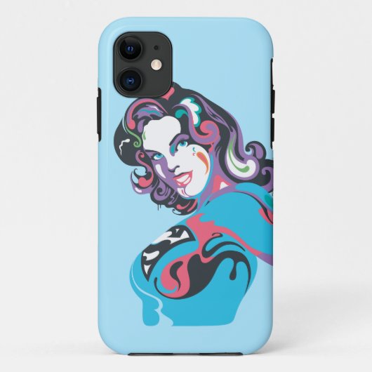 Supergirl Color Splash Pose 1 Case-Mate iPhone Case (Achterkant)
