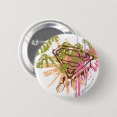 Supergirl Color Splash Ronde Button 5,7 Cm (Voorkant /achterkant)