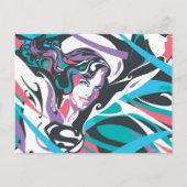 Supergirl Color Splash Swirls 2 Briefkaart (Voorkant)