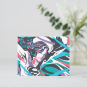 Supergirl Color Splash Swirls 2 Briefkaart (Staand voorkant)