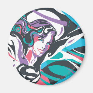 Supergirl Color Splash Swirls 2 Magneet