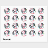 Supergirl Color Splash Swirls 3 Ronde Sticker (Vel)