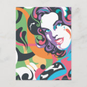 Supergirl Color Splash Swirls 4 Briefkaart (Voorkant)