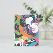 Supergirl Color Splash Swirls 4 Briefkaart (Staand voorkant)