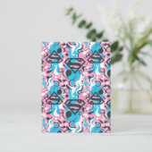 Supergirl Color Splash Swirls Pattern 7 Briefkaart (Staand voorkant)