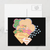 Supergirl Colorful Cloud Logo Briefkaart (Voorkant / Achterkant)