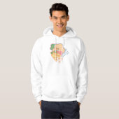 Supergirl Colorful Cloud Logo Hoodie (Voorkant volledig)