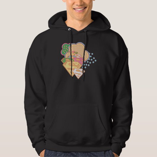 Supergirl Colorful Cloud Logo Hoodie (Voorkant)