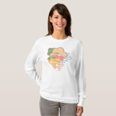 Supergirl Colorful Cloud Logo T-shirt (Voorkant volledig)