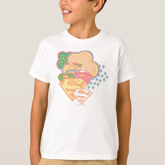 Supergirl Colorful Cloud Logo T-shirt (Voorkant)