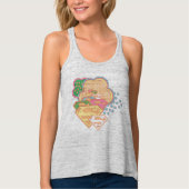 Supergirl Colorful Cloud Logo Tanktop (Voorkant)