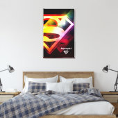 Supergirl Colorful Logo Canvas Afdruk (Insitu (Slaapkamer))
