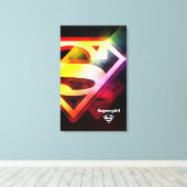 Supergirl Colorful Logo Canvas Afdruk (Insitu (Houten vloer))