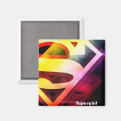 Supergirl Colorful Logo Magneet (Voorkant / Achterkant)