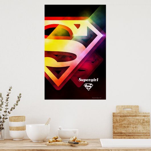 Supergirl Colorful Logo Poster (Keuken)