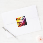 Supergirl Colorful Logo Vierkante Sticker (Envelop)
