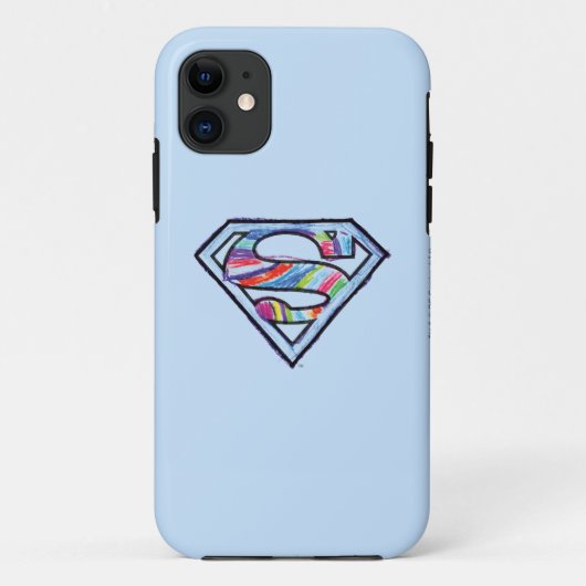 Supergirl Colorful Sketch Logo Case-Mate iPhone Case (Achterkant)
