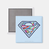 Supergirl Colorful Sketch Logo Magneet (Voorkant / Achterkant)