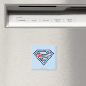 Supergirl Colorful Sketch Logo Magneet (Insitu (Vaatwasser))