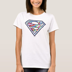 Supergirl Colorful Sketch Logo T-shirt