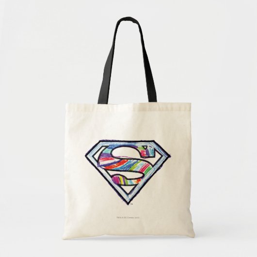 Supergirl Colorful Sketch Logo Tote Bag (Voorkant)
