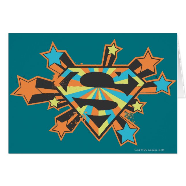Supergirl Colorful Stars Logo (Voorkant Horizontaal)