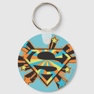 Supergirl Colorful Stars Logo Sleutelhanger