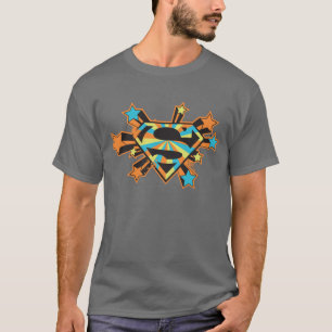 Supergirl Colorful Stars Logo T-shirt