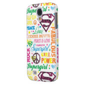 Supergirl Colorful Text Collage Case-Mate Samsung Galaxy Hoesje (Achterkant Links)