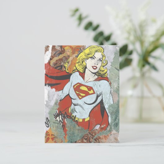 Supergirl Comic Capers 2 Briefkaart (Staand voorkant)