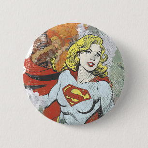 Supergirl Comic Capers 2 Ronde Button 5,7 Cm