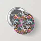 Supergirl Comic Capers Patroon 10 Ronde Button 5,7 Cm (Voorkant /achterkant)