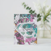 Supergirl Comic Capers Patroon 11 Briefkaart (Staand voorkant)