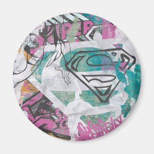 Supergirl Comic Capers Patroon 11 Magneet