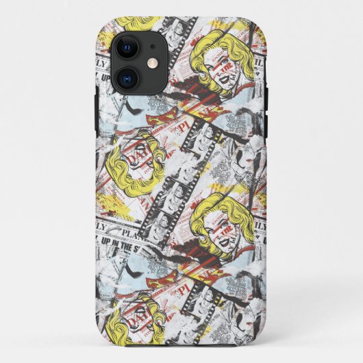 Supergirl Comic Capers Patroon 2 Case-Mate iPhone Case (Achterkant)