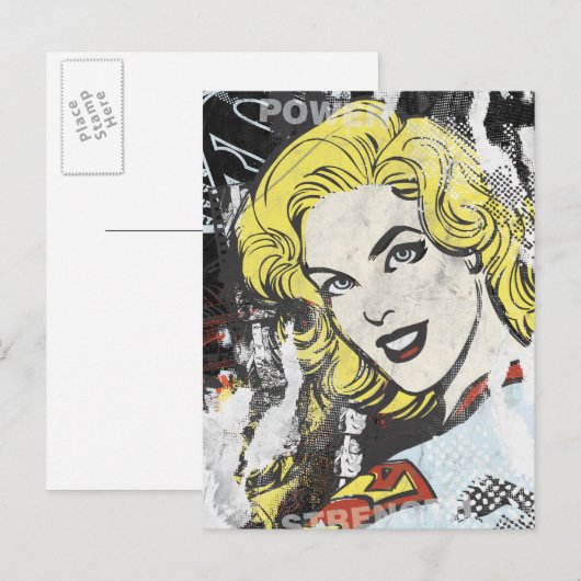 Supergirl Comic Caps 1 Briefkaart (Voorkant / Achterkant)