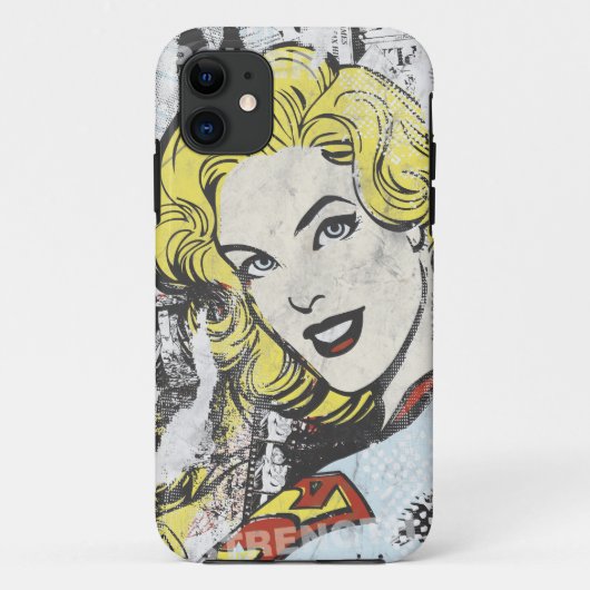 Supergirl Comic Caps 1 Case-Mate iPhone Case (Achterkant)
