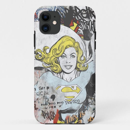 Supergirl Comic Caps 3 Case-Mate iPhone Case (Achterkant)