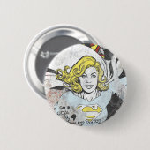 Supergirl Comic Caps 3 Ronde Button 5,7 Cm (Voorkant /achterkant)