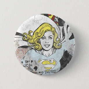 Supergirl Comic Caps 3 Ronde Button 5,7 Cm