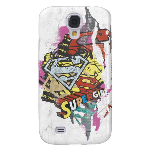 Supergirl Comic Caps 4 Case-Mate Samsung Galaxy Hoesje (Achterkant)