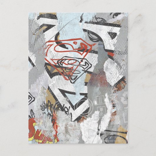 Supergirl Comic Caps Patroon 1 Briefkaart (Voorkant)