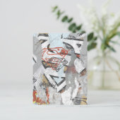 Supergirl Comic Caps Patroon 1 Briefkaart (Staand voorkant)